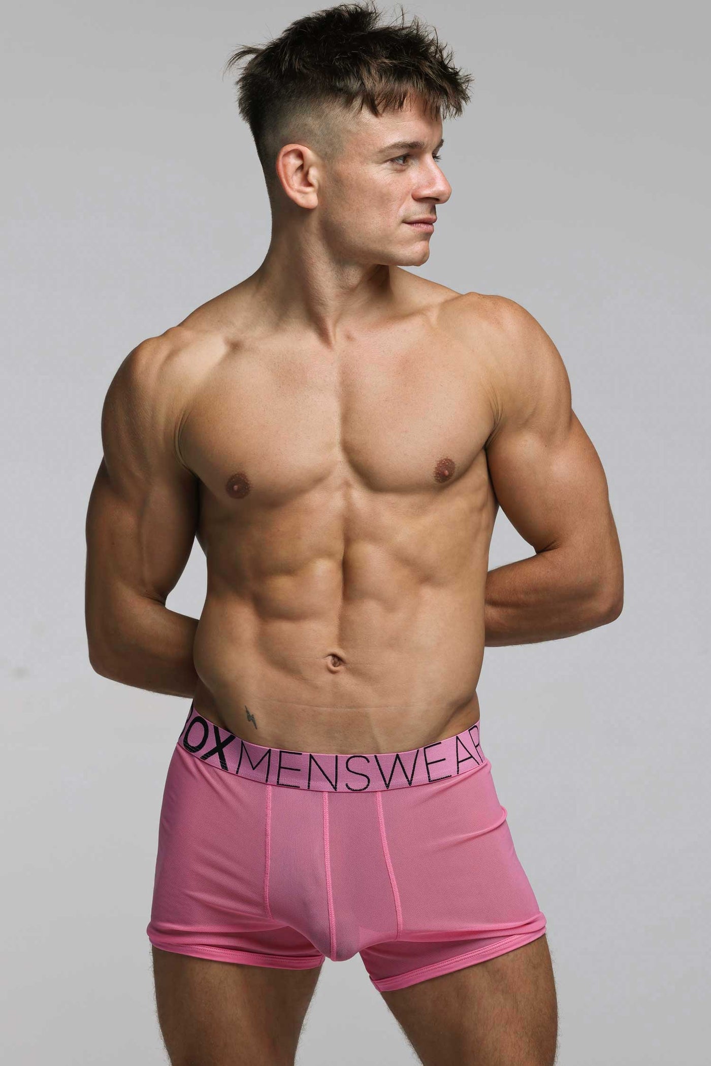 All Over Mesh Boxers - Boyfriend Pink