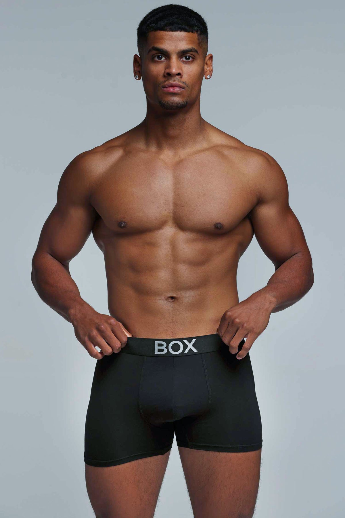 Box Menswhere Metallic Modal Boxers - Black & Silver – Box Menswear