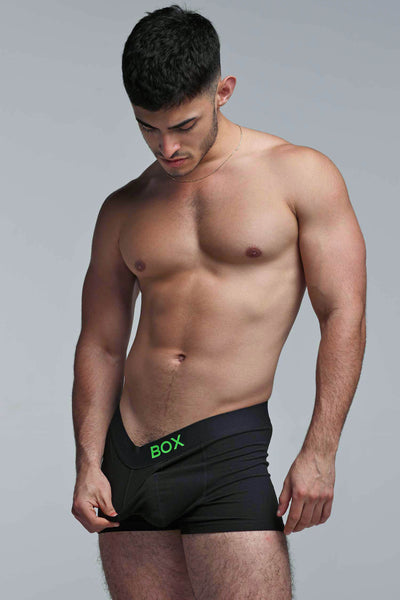 Color Pop Boxers - Black & Green