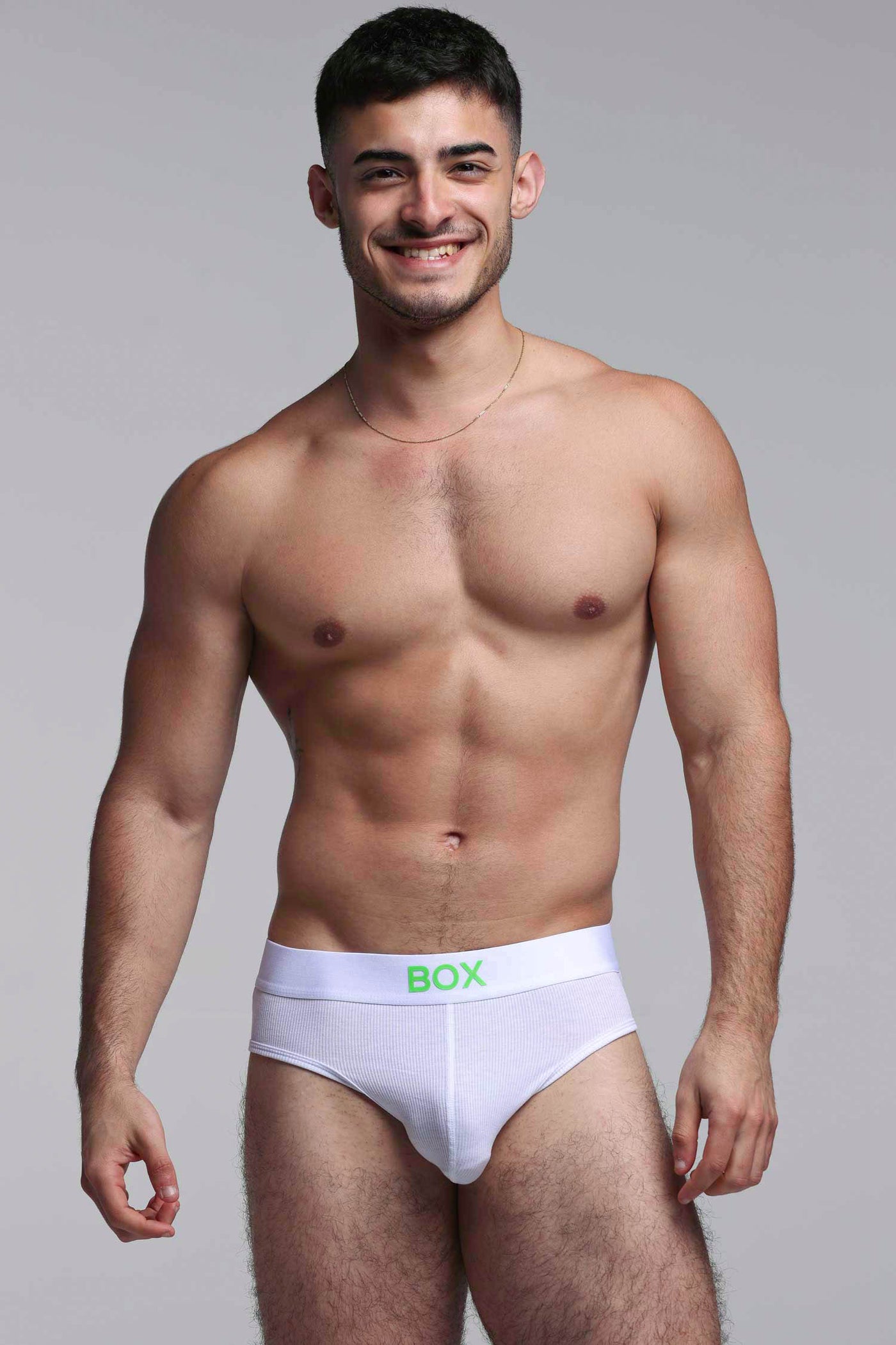 Color Pop Briefs - White & Green