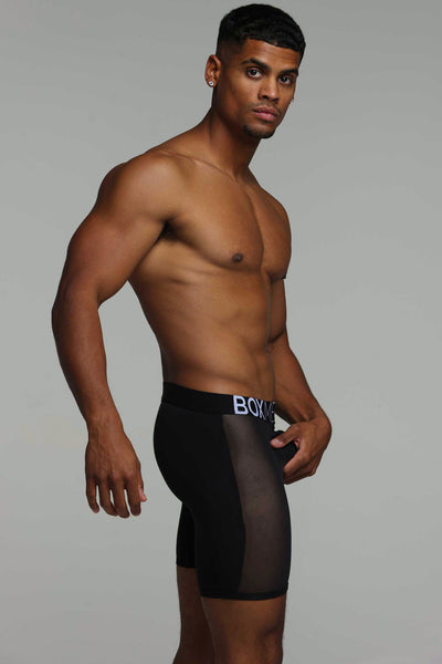King Fit Mesh Panel - Transparent Crotch: Black