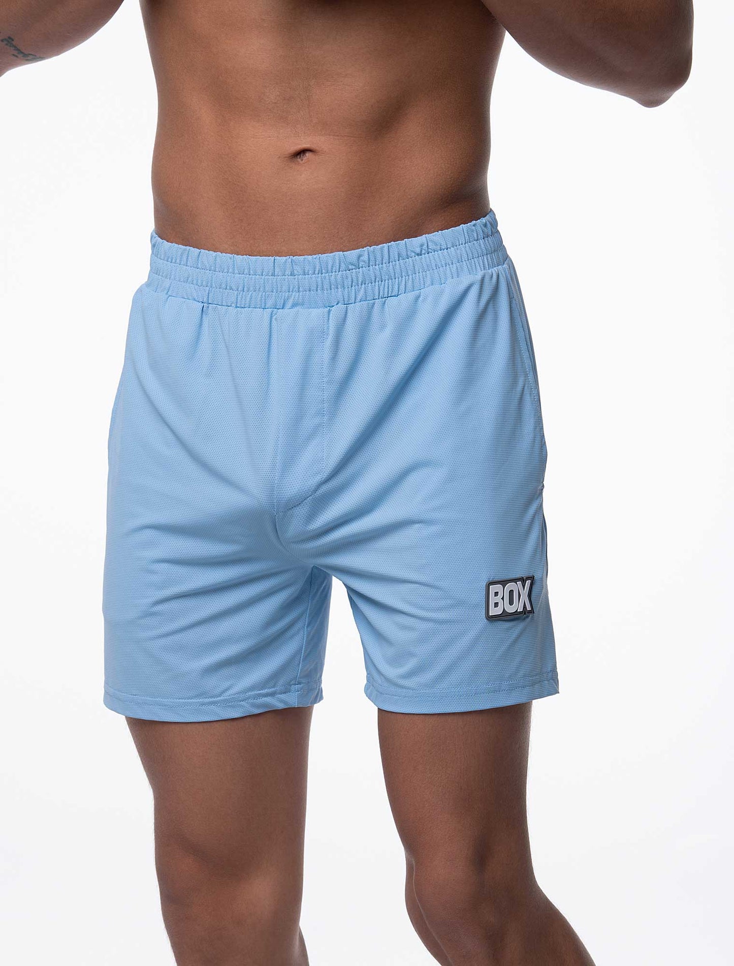 Mesh Football Shorts - Back 4 Blue - boxmenswear - {{variant_title}}