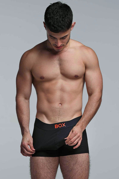 Color Pop Boxers - Black & Orange
