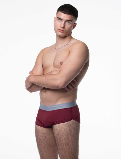 LuxLite Boxers - Burgundy Breeze