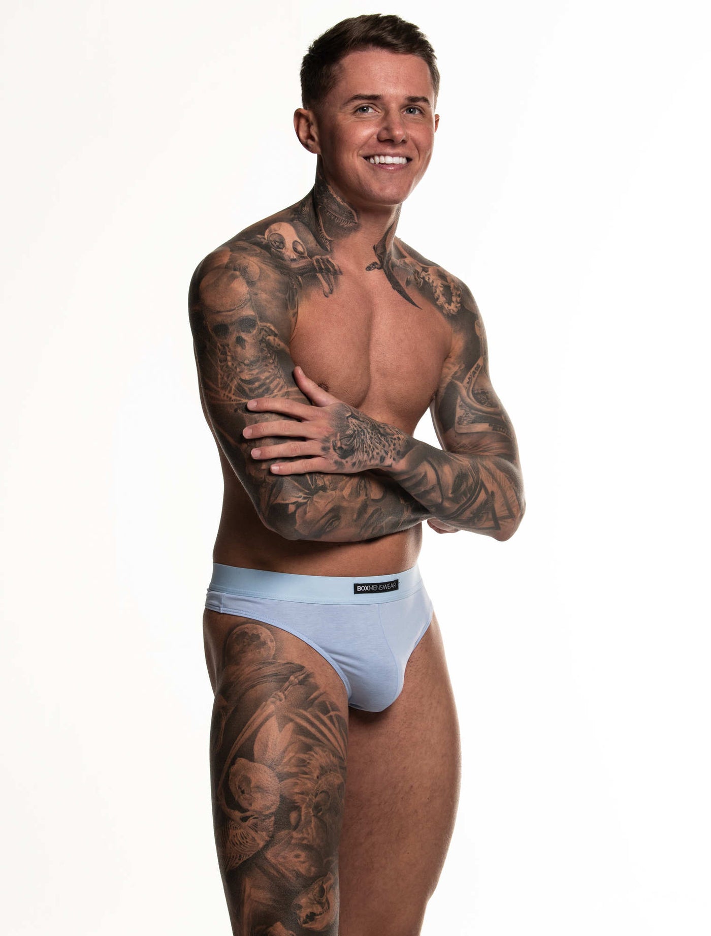 The Statement Thong - Pastel Blue