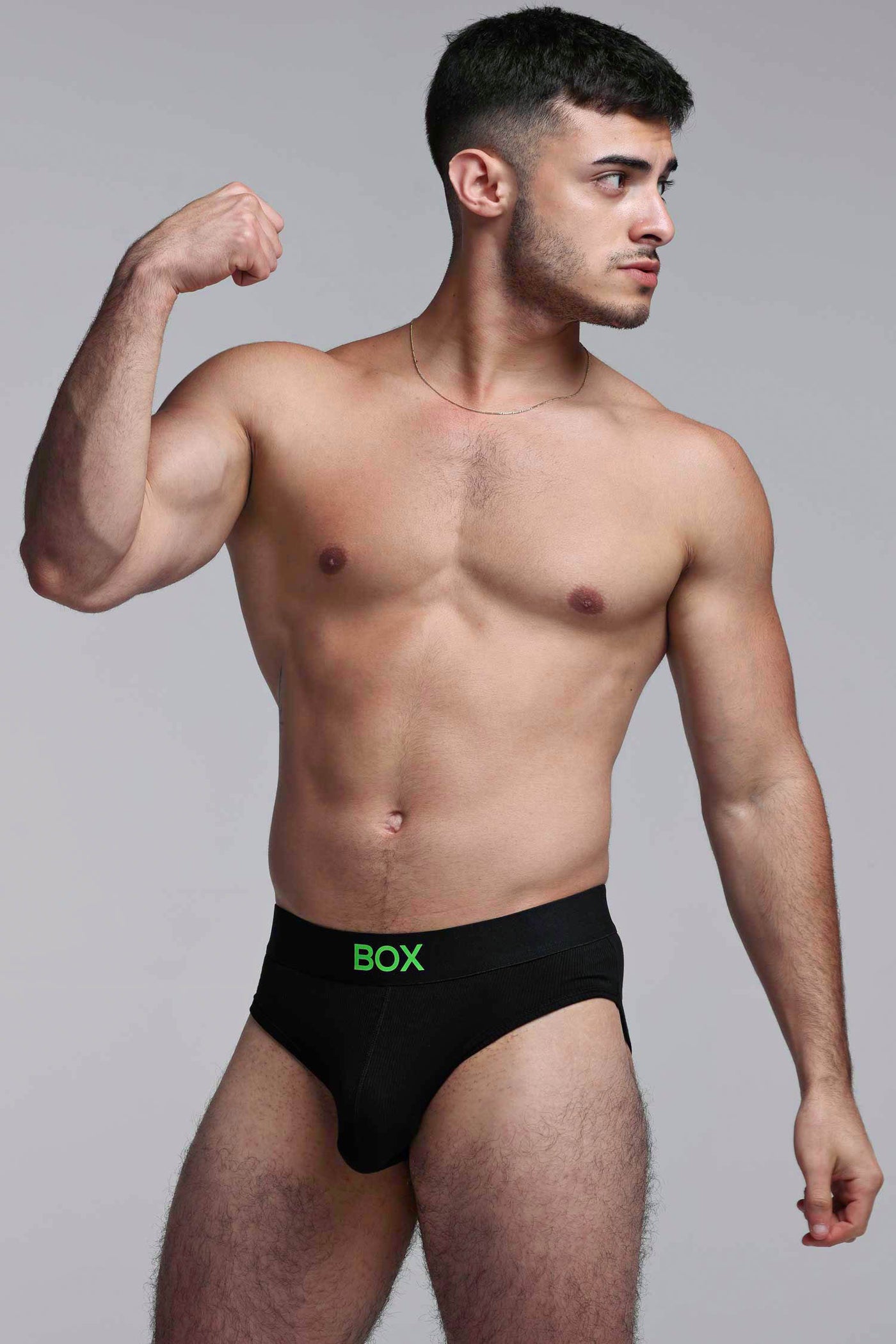Color Pop Briefs - Black & Green
