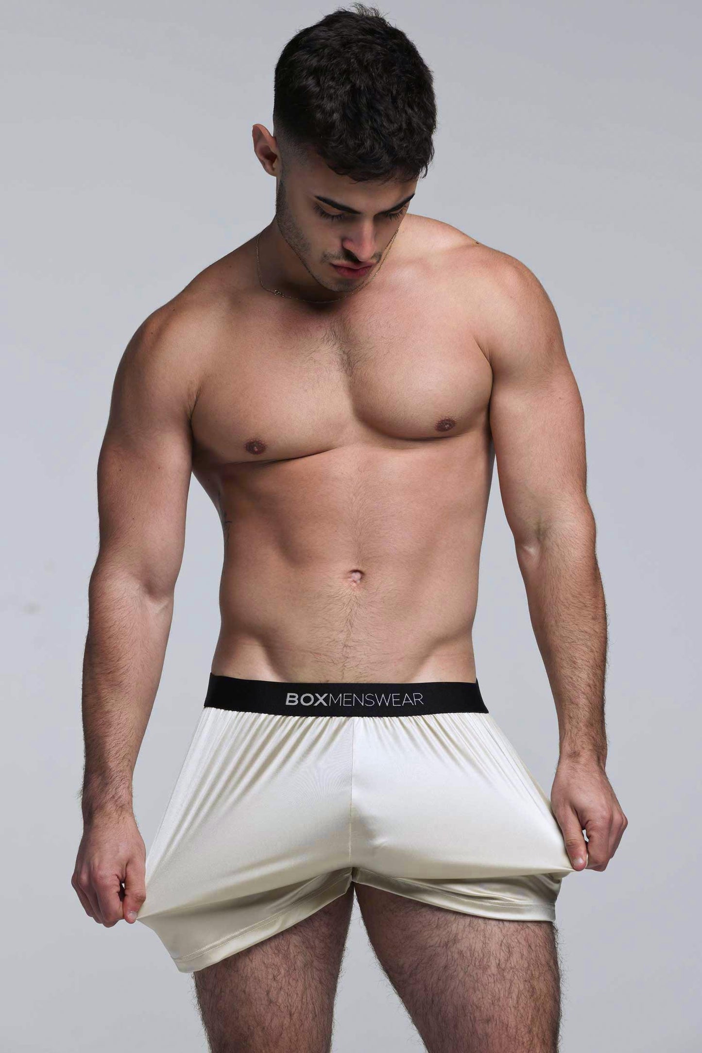Satin Boxers - Sultry Champagne - boxmenswear - {{variant_title}}