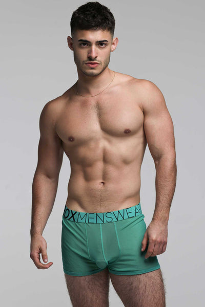 All Over Mesh Boxers - Lucky Lad Green
