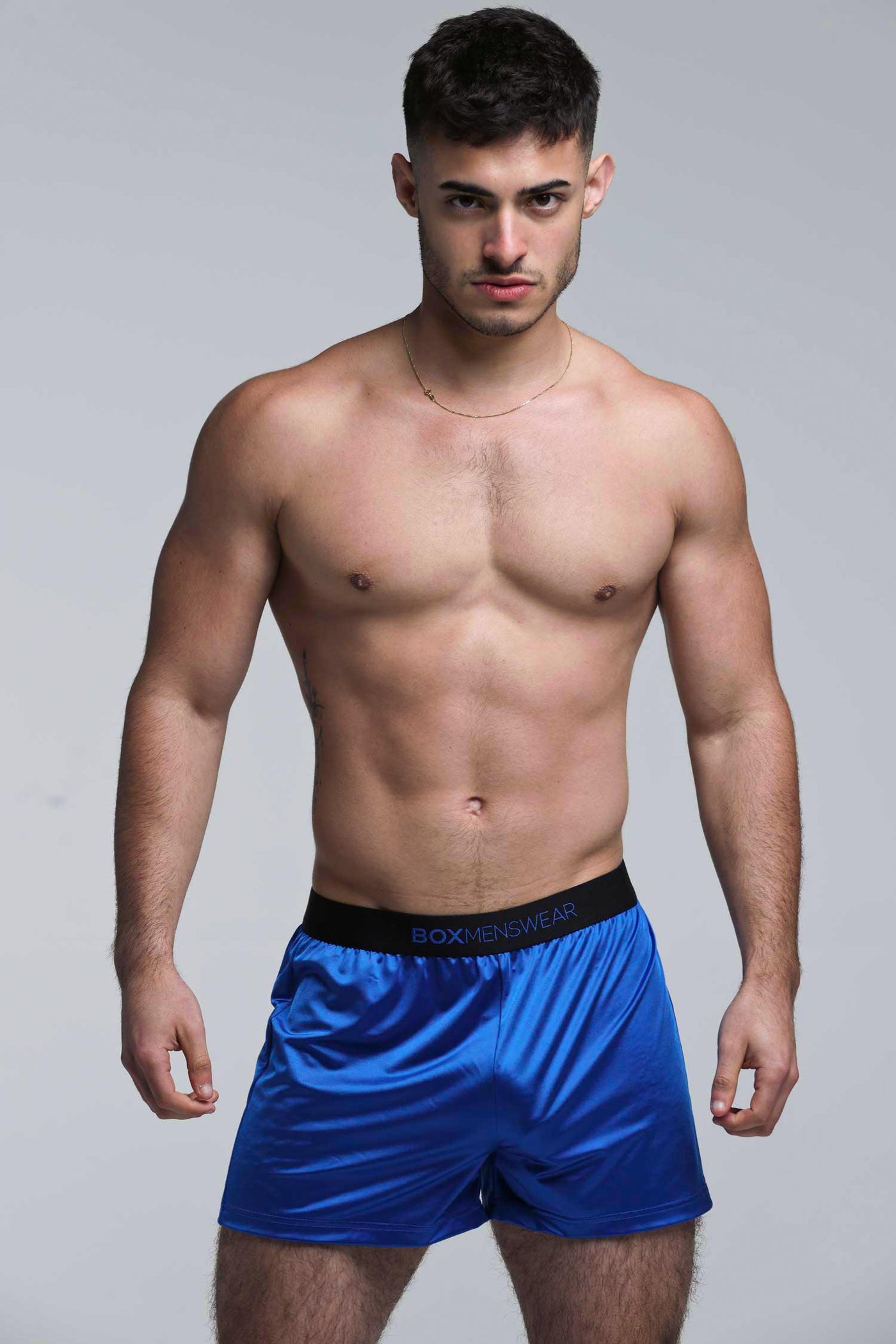 Satin Boxers - Midnight Navy