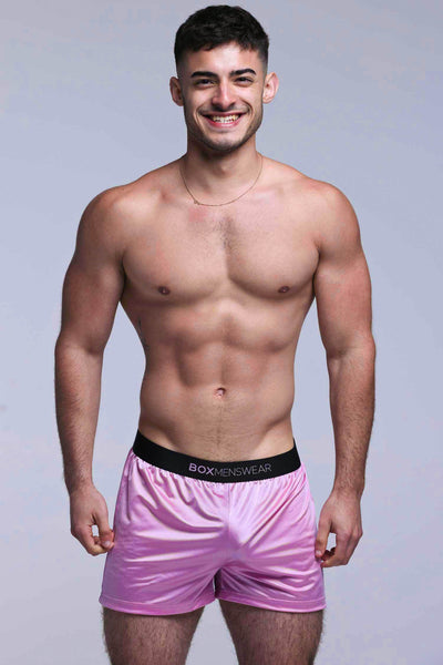 Satin Boxers - Pink Tease