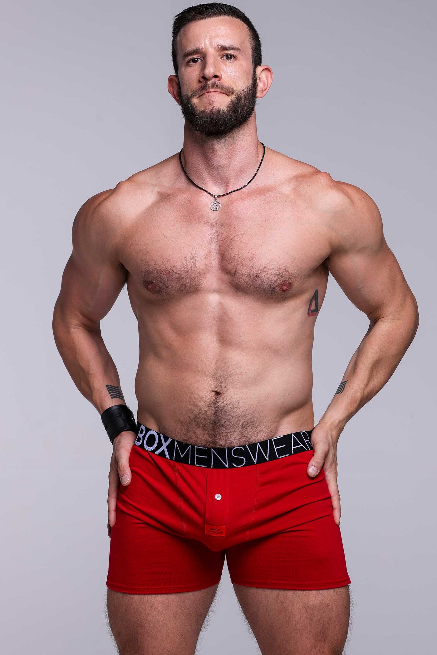 Button-up Boxers - Rouge Moi
