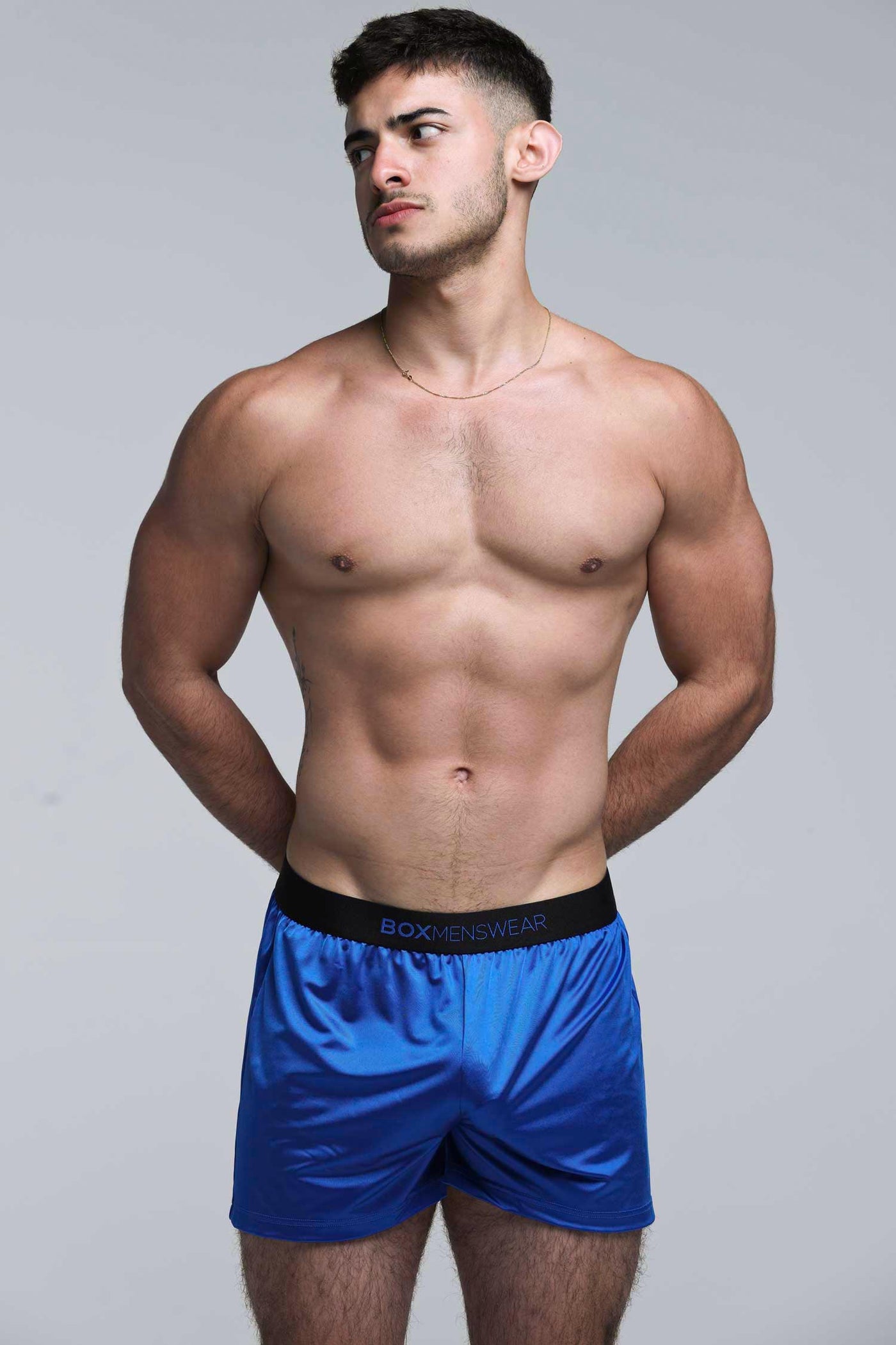 Satin Boxers - Midnight Navy