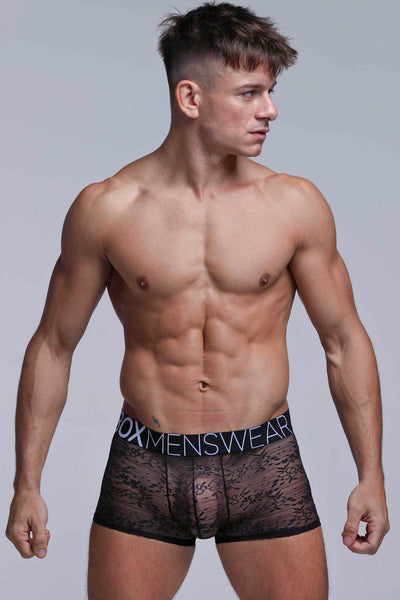 All Over Lace Boxers - After Dark