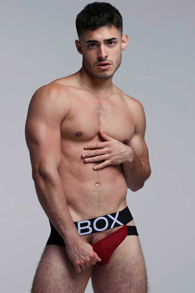 Mens Suspender Jockstrap 3.0 : With Bounce - Burgundy