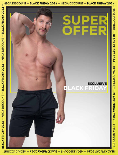 Active Panelled Sports Shorts - Black