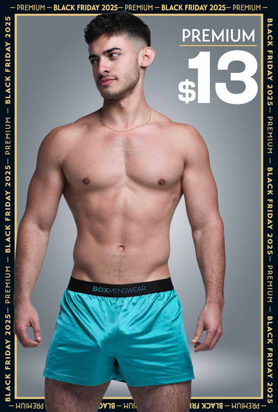 Satin Boxers - Deep Aqua