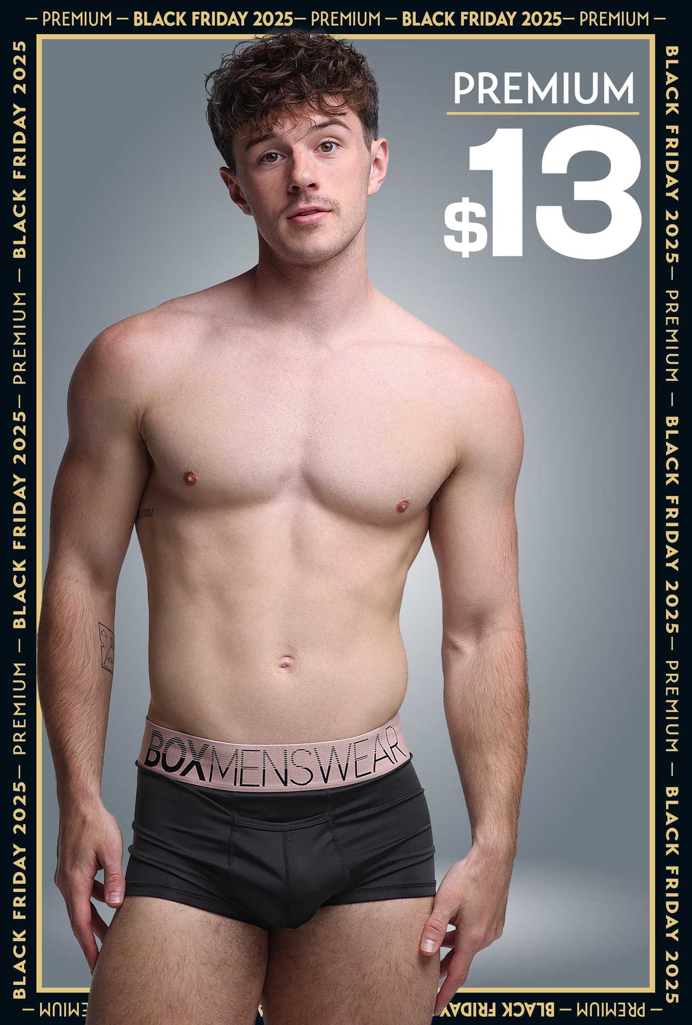 Mens Arched Keyhole Boxers - Crimson Royale