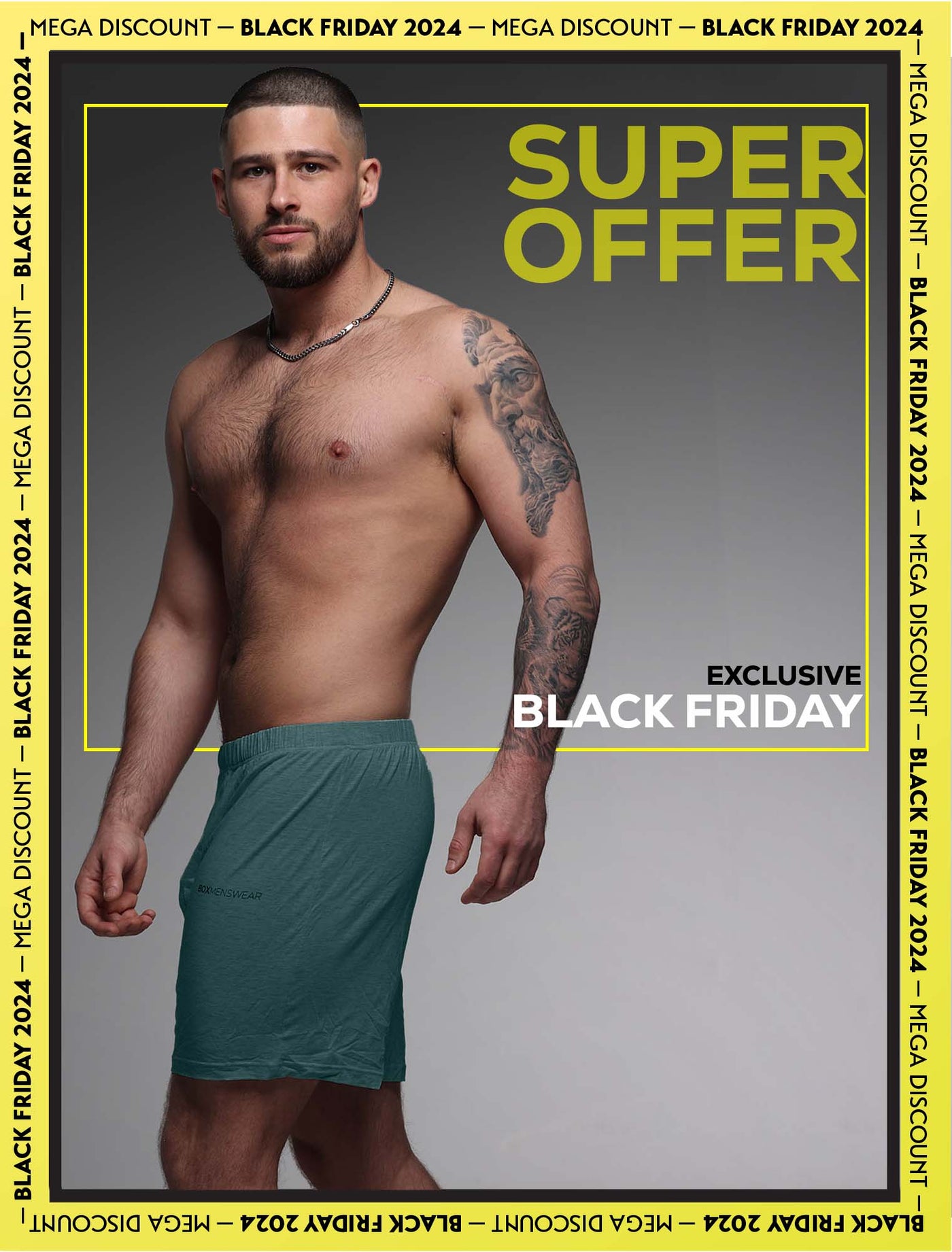 Mens Bed Shorts V2 - Green