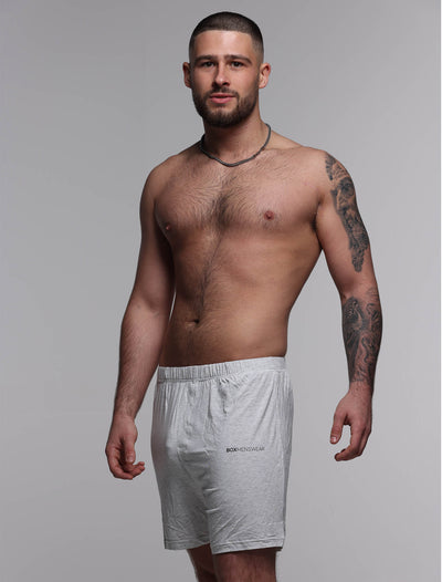 Mens Bed Shorts V2 - Melange Grey