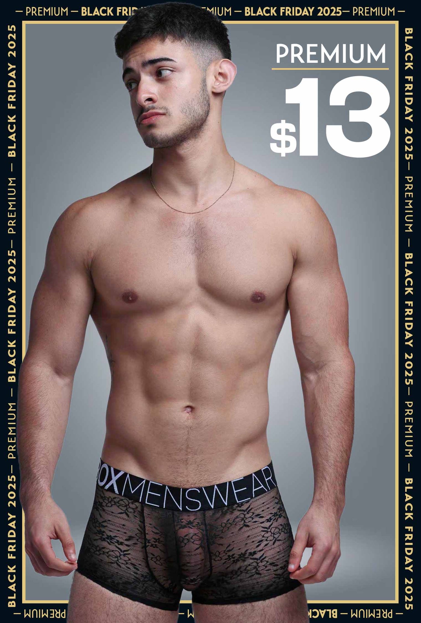 All Over Lace Boxers - After Dark