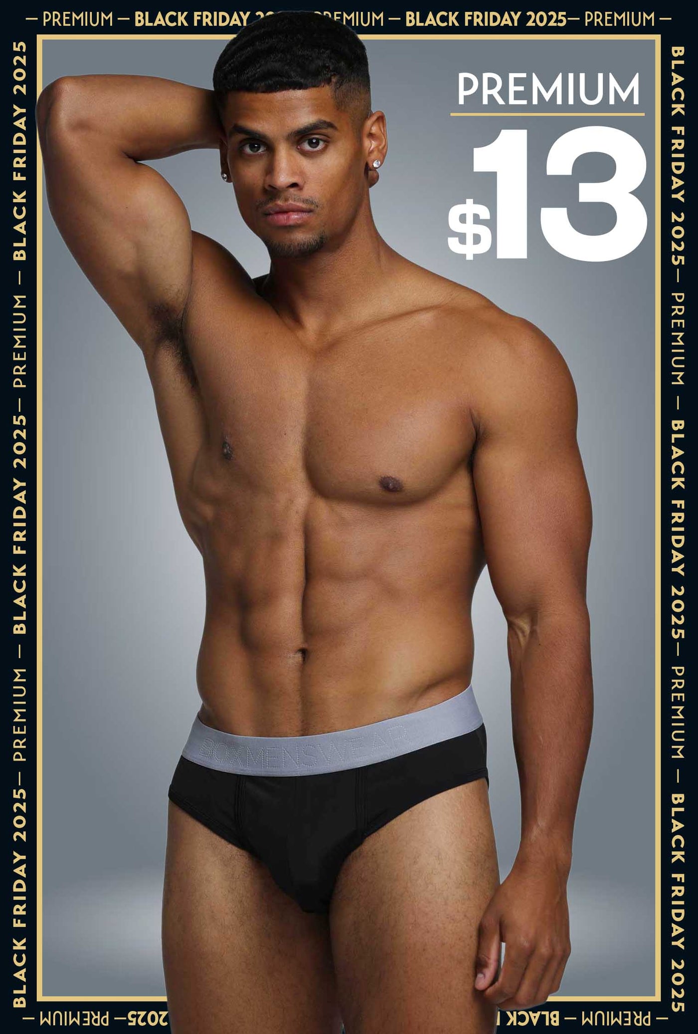 Mesh Panel Briefs - Midnight Milan