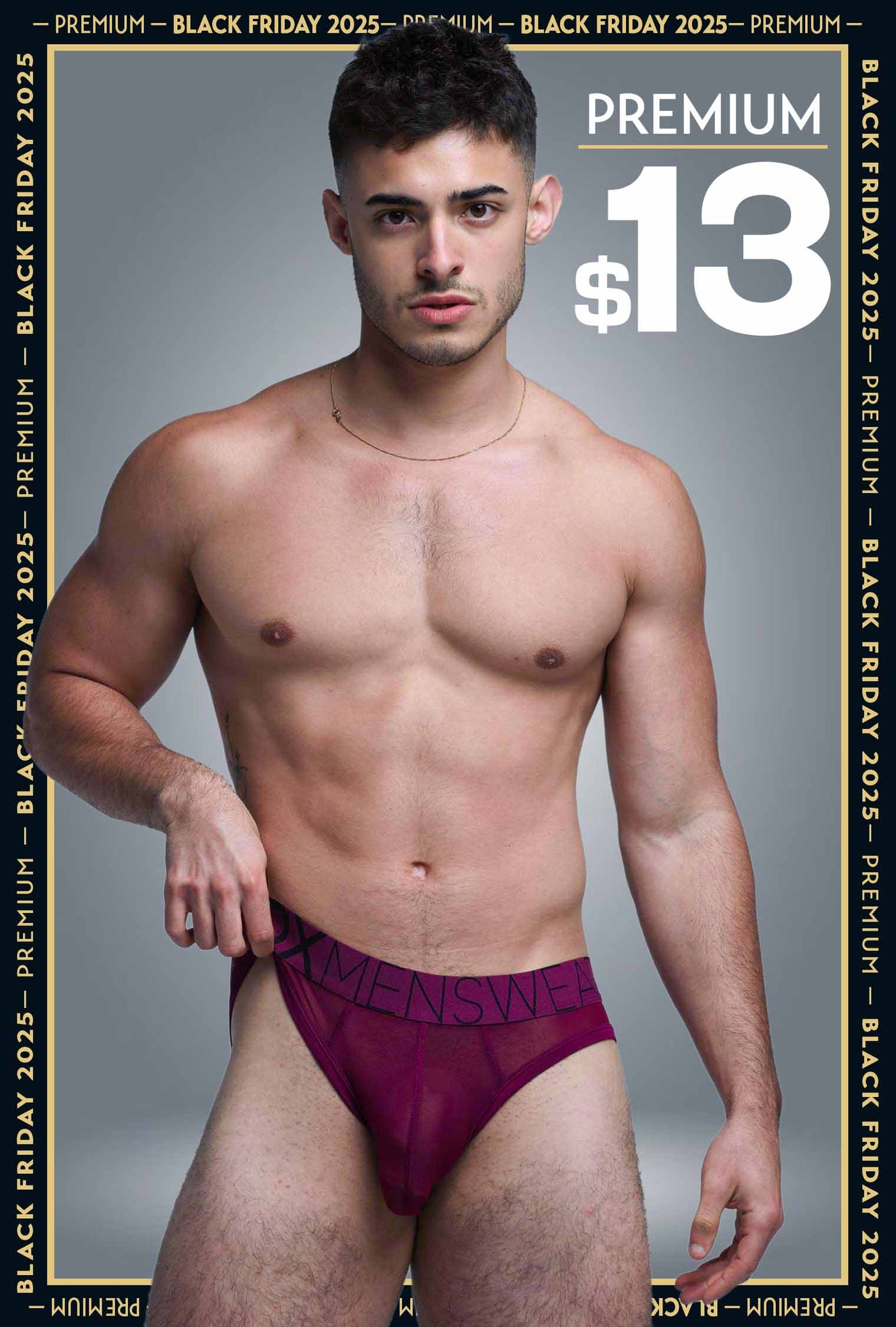 All Over Mesh Briefs - Cherry Crush