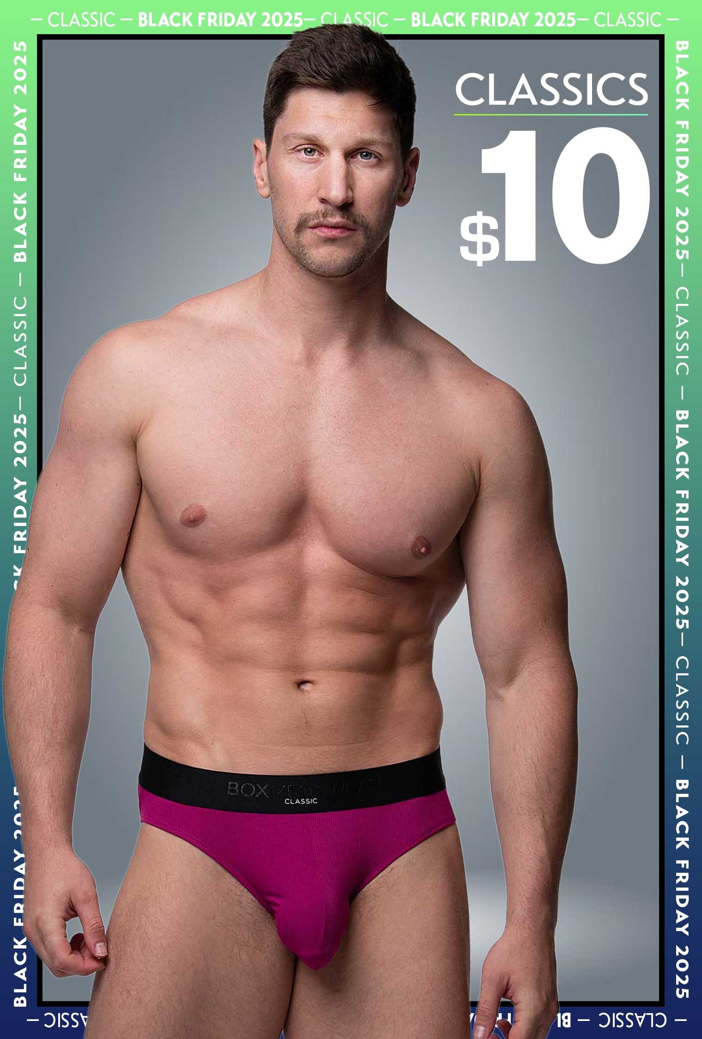 Mens Classic Ribbed Briefs - Cherry