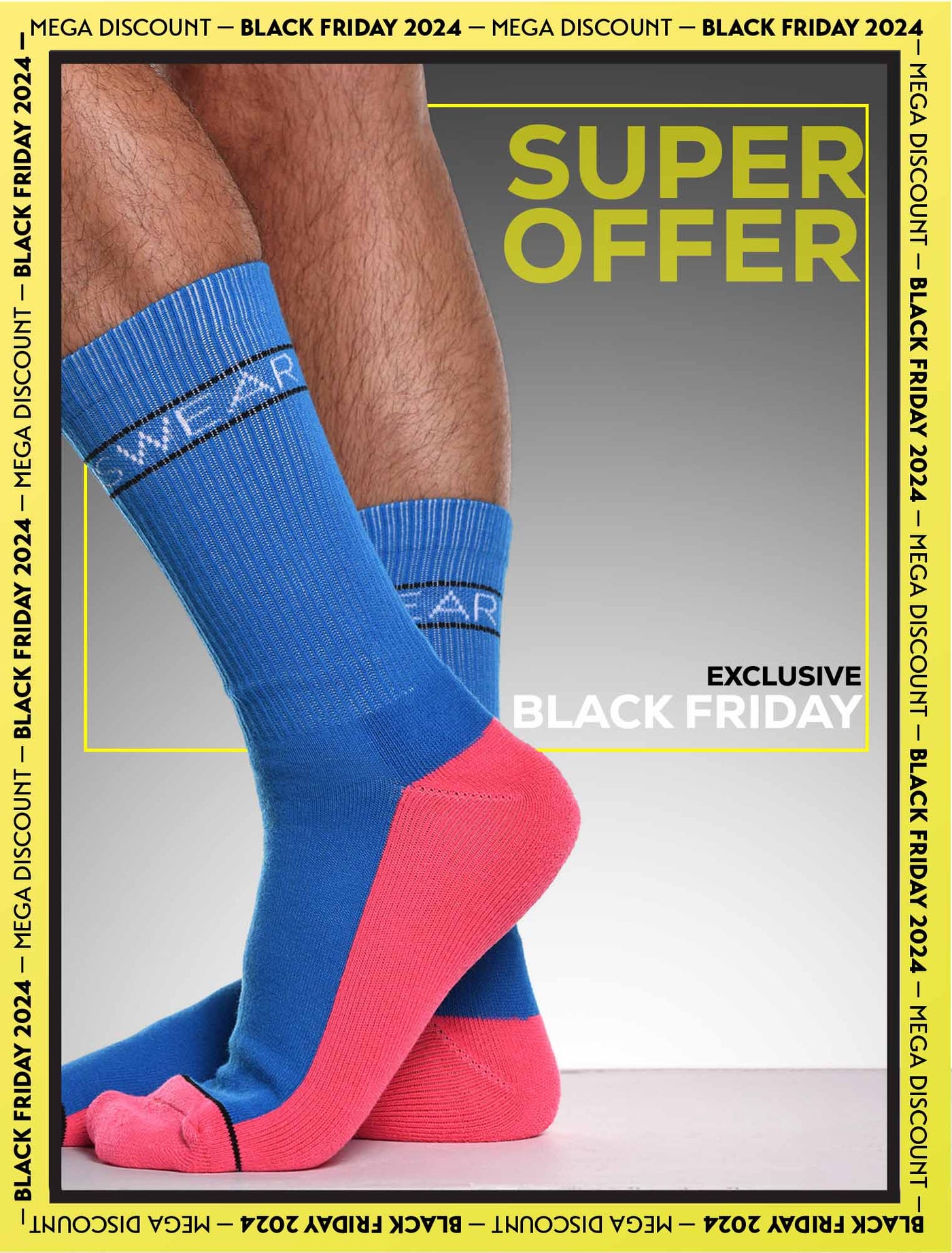 Paradise Peach & Blue - Lux Sports Socks