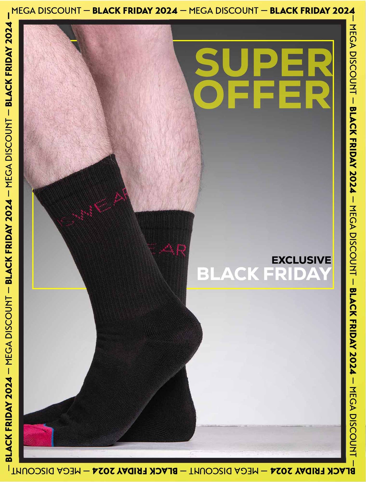 Statement Black - Lux Sports Socks