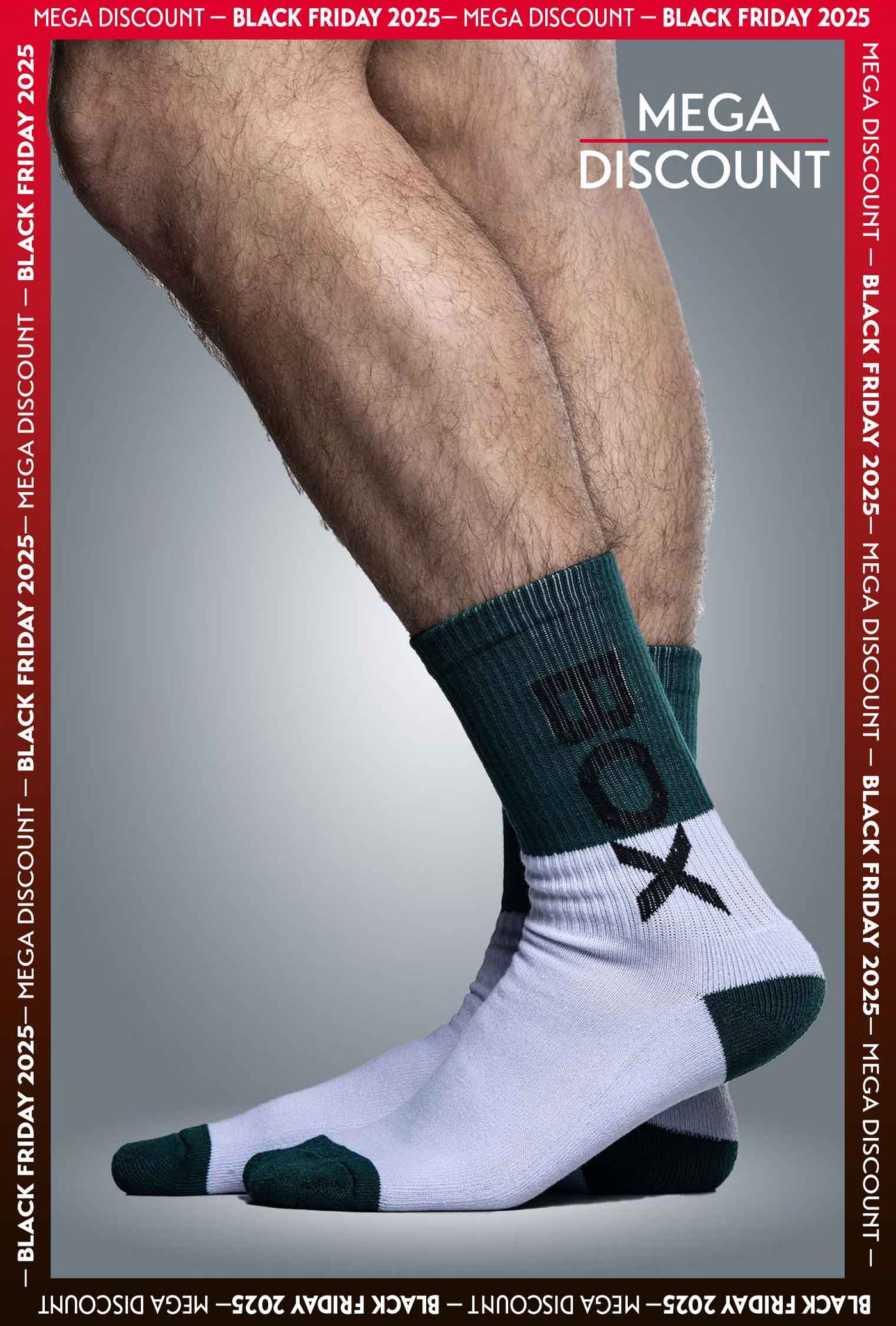 Box Sports Socks - Green Color Block