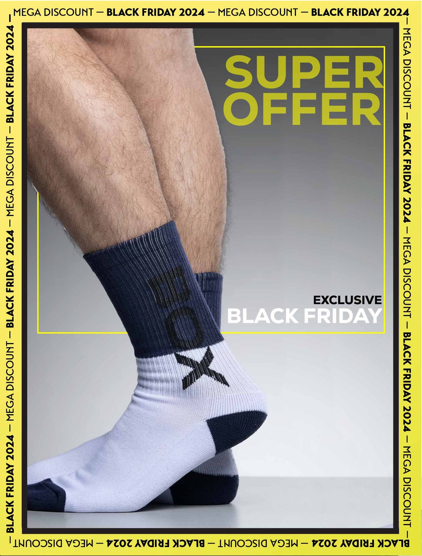 Box Sports Socks - Deep Navy Color Block