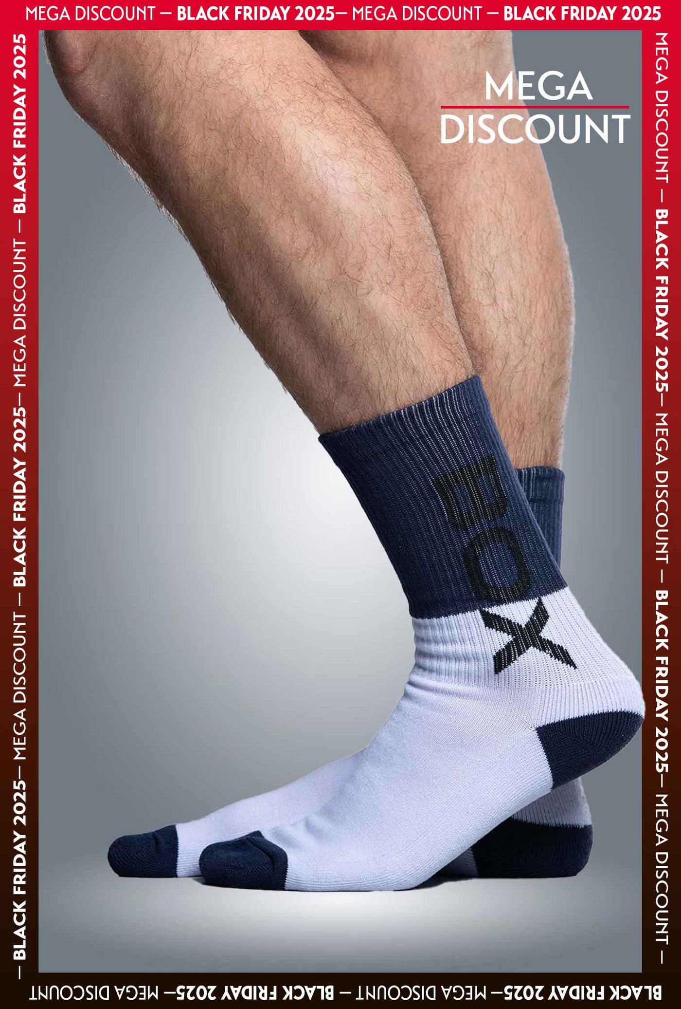 Box Sports Socks - Deep Navy Color Block