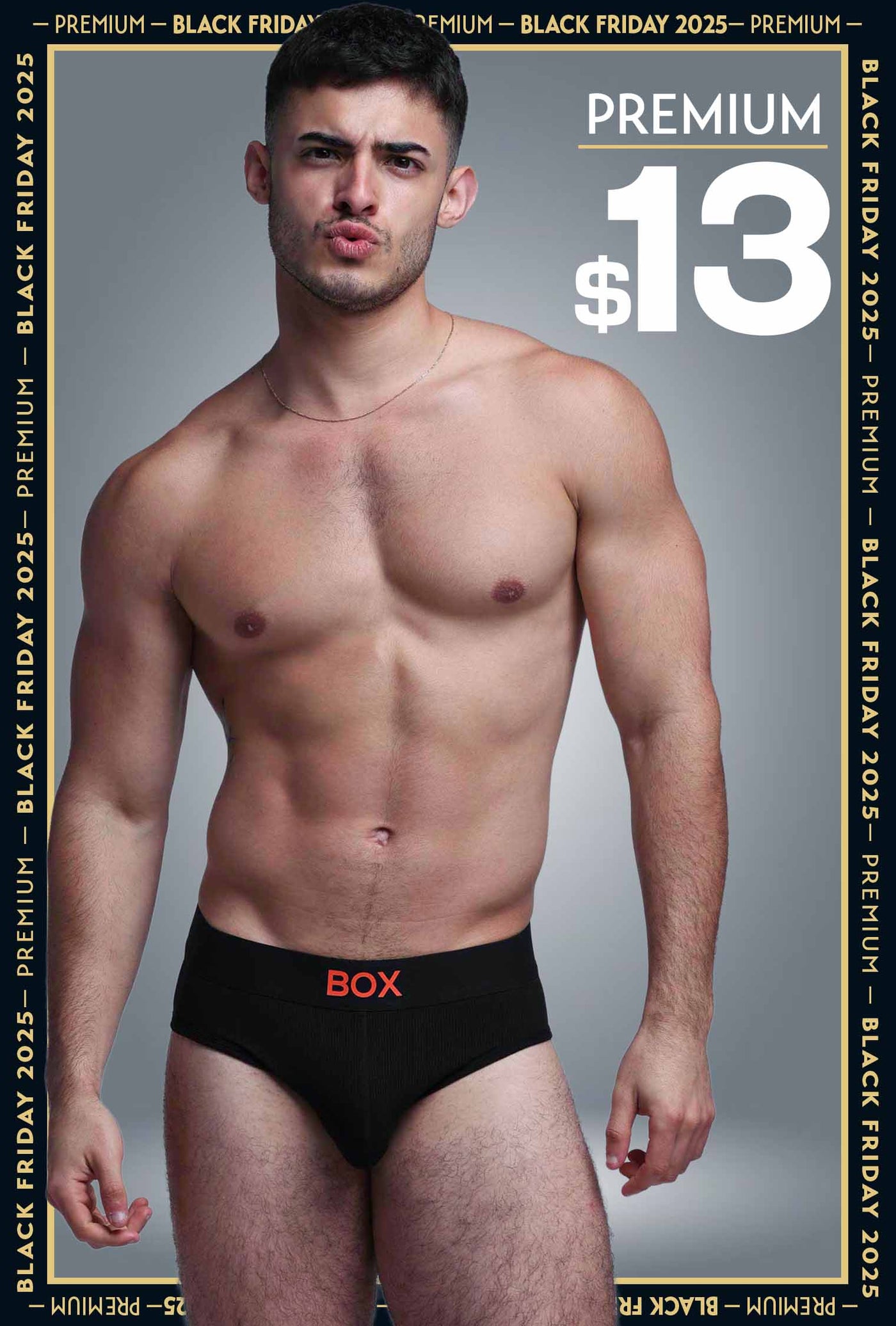 Color Pop Briefs - Black & Orange