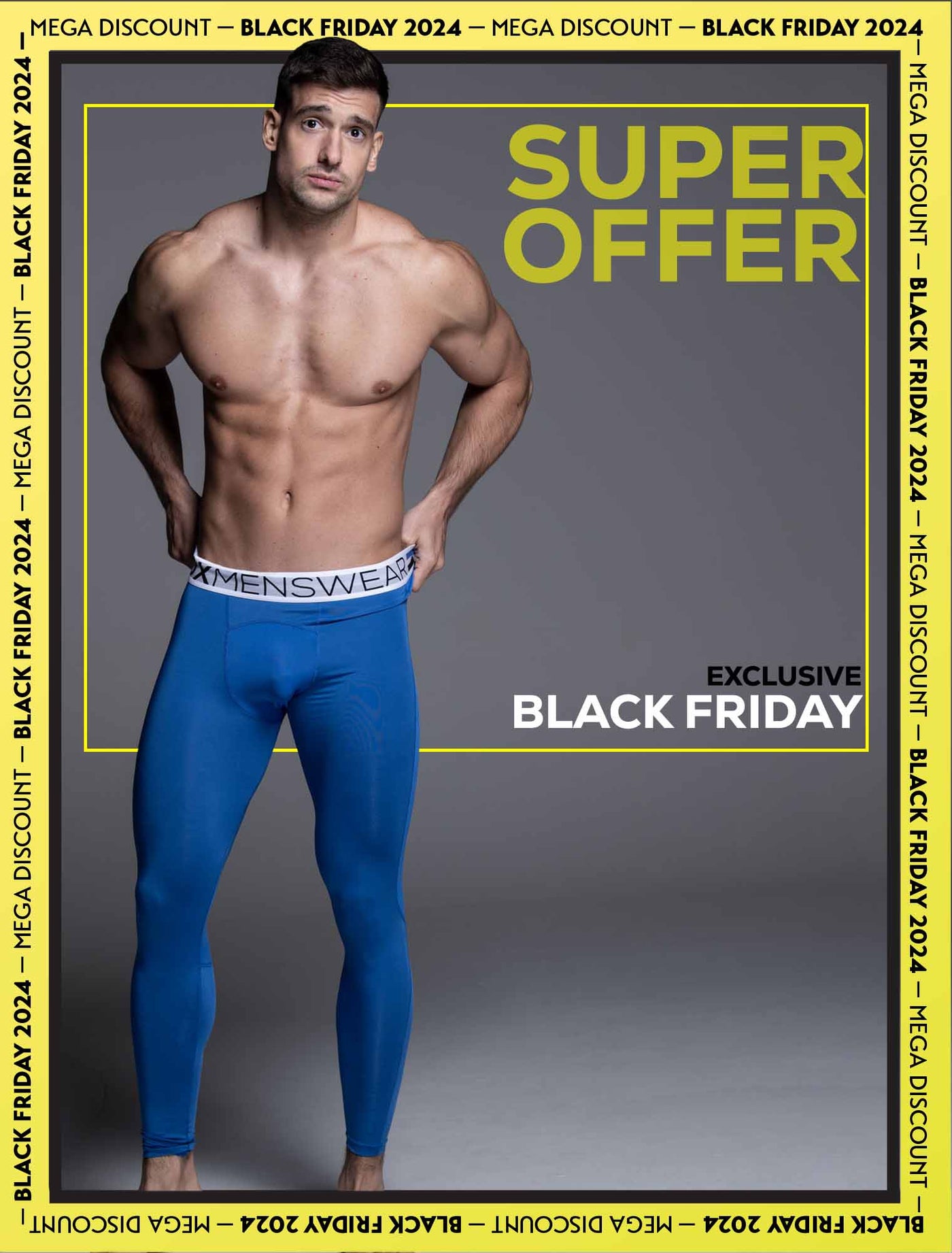 Compression Leggings - Cobalt