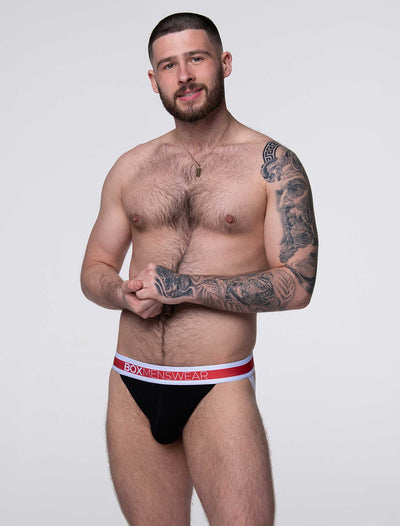 '90s Knit Jockstrap - Jaguar Black