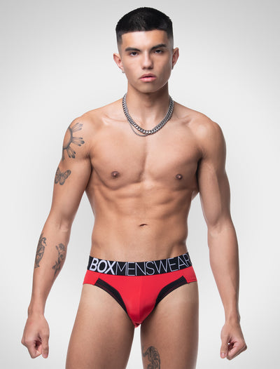 Prince Fit Briefs - Red & Black