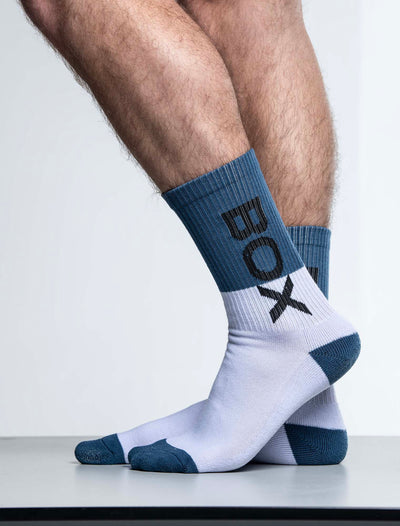 Box Sports Socks - Teal Color Block