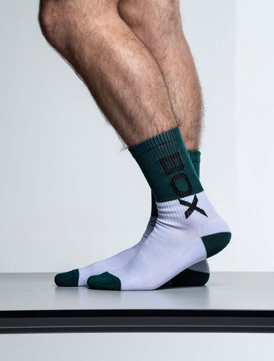 Box Sports Socks - Green Color Block
