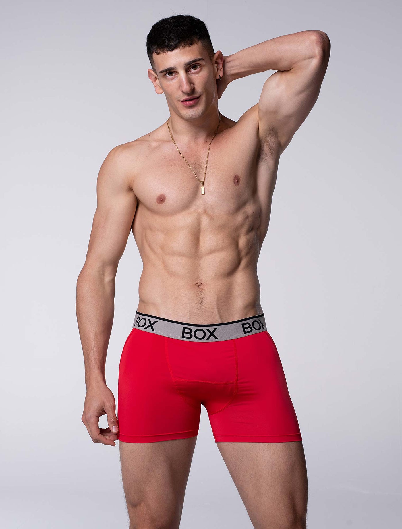 Box Menswhere Mens Sports Boxers - Red Ignition – Box Menswear