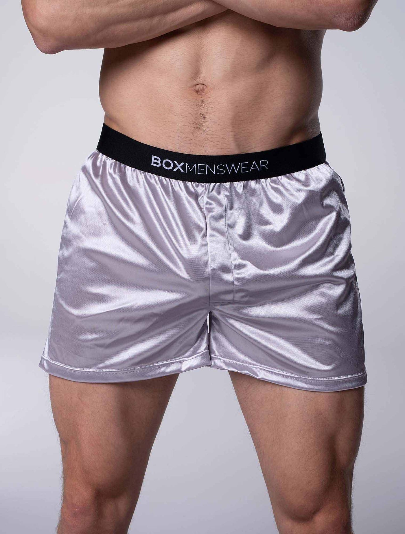 Silk Decline Boxer Shorts - Splendid Grey