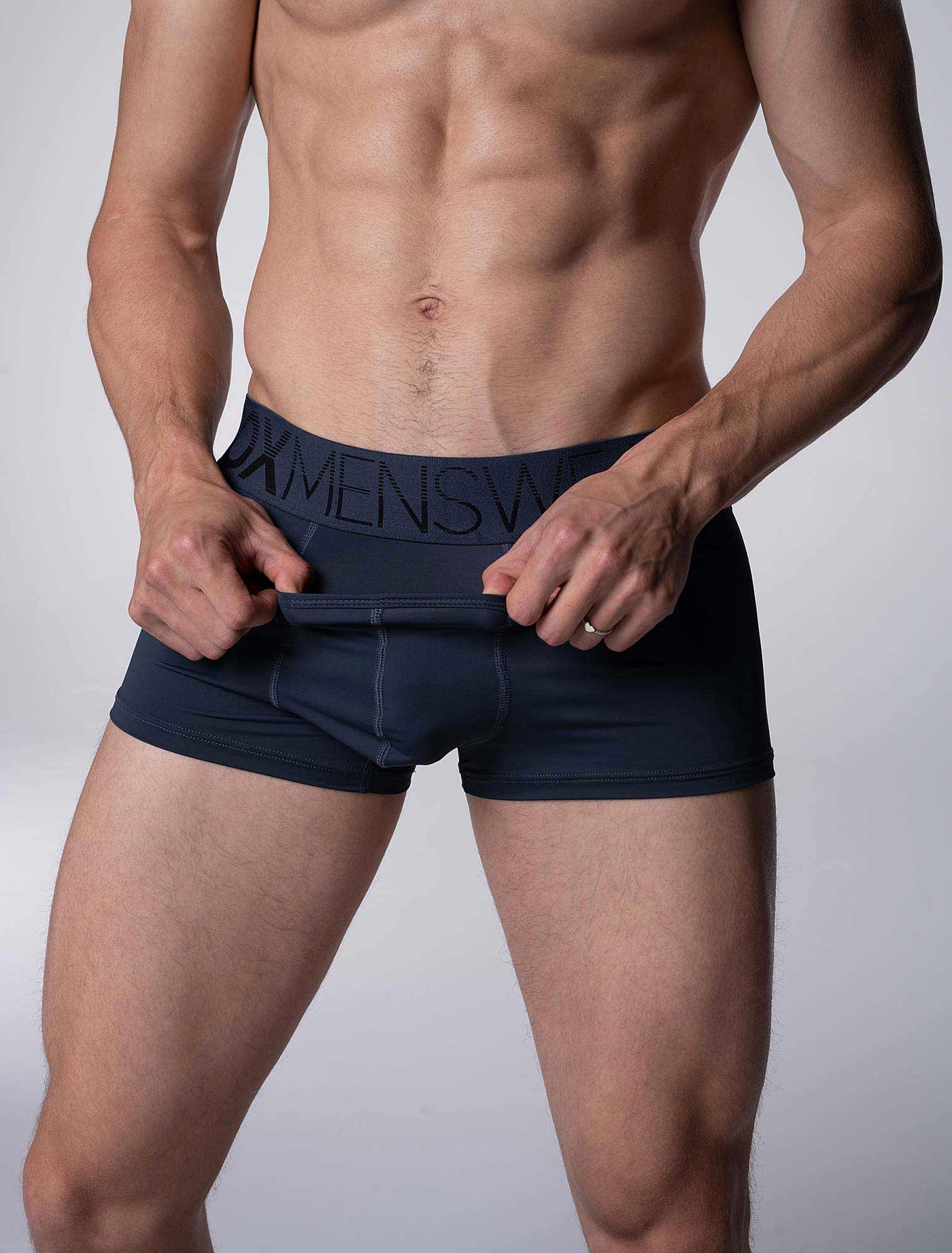 Mens Arched Keyhole Boxers - Nautical Nightfall