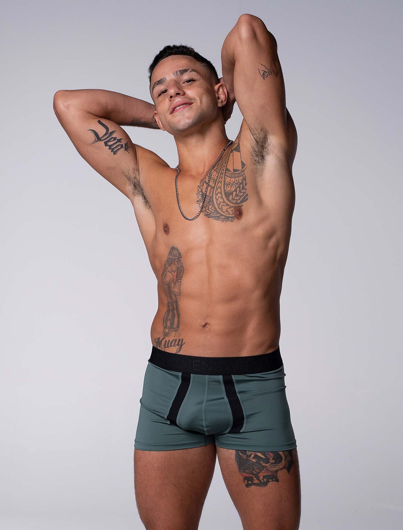 Motion Mesh Boxers - Military Green