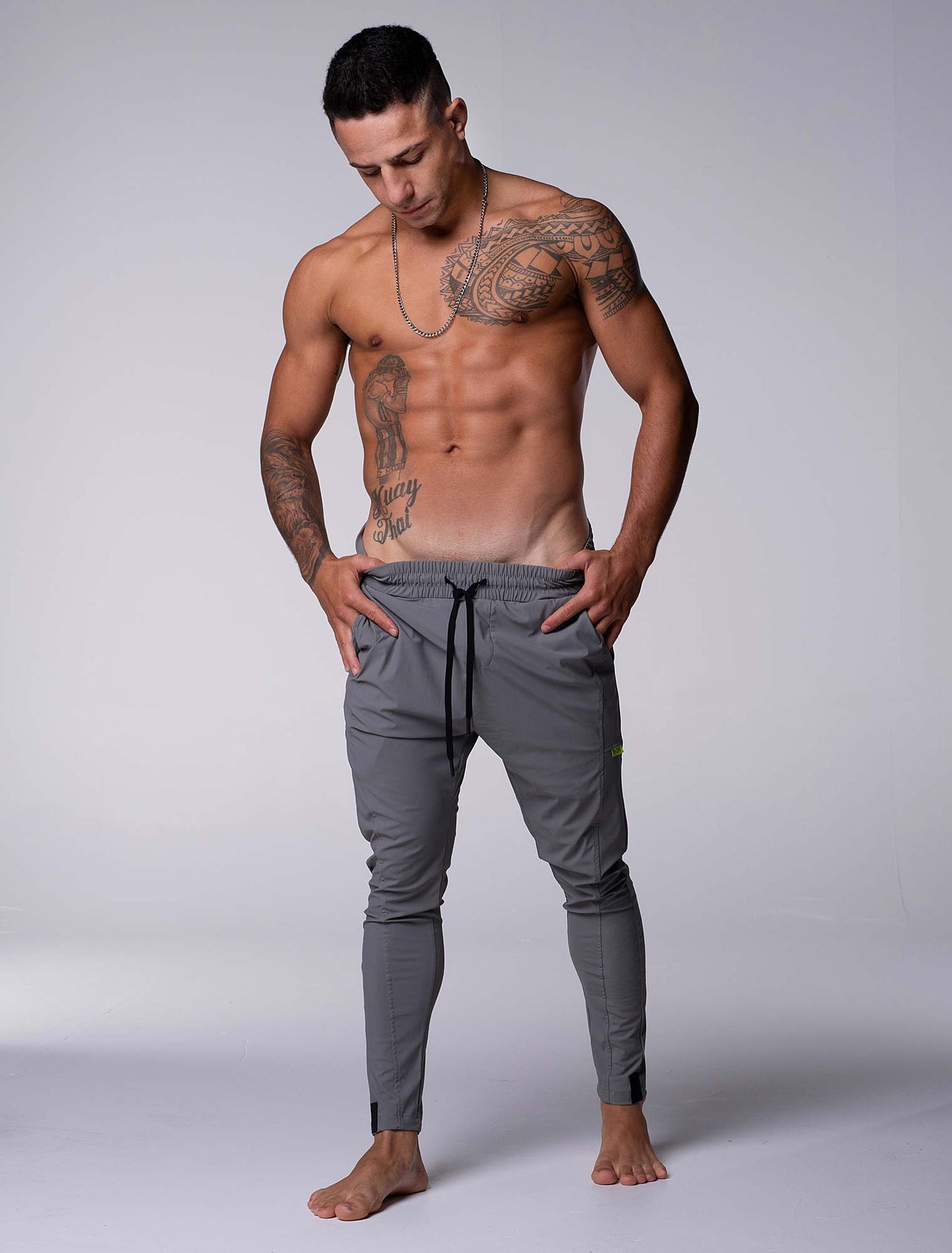 V2 Active Panelled Joggers - Slate Grey