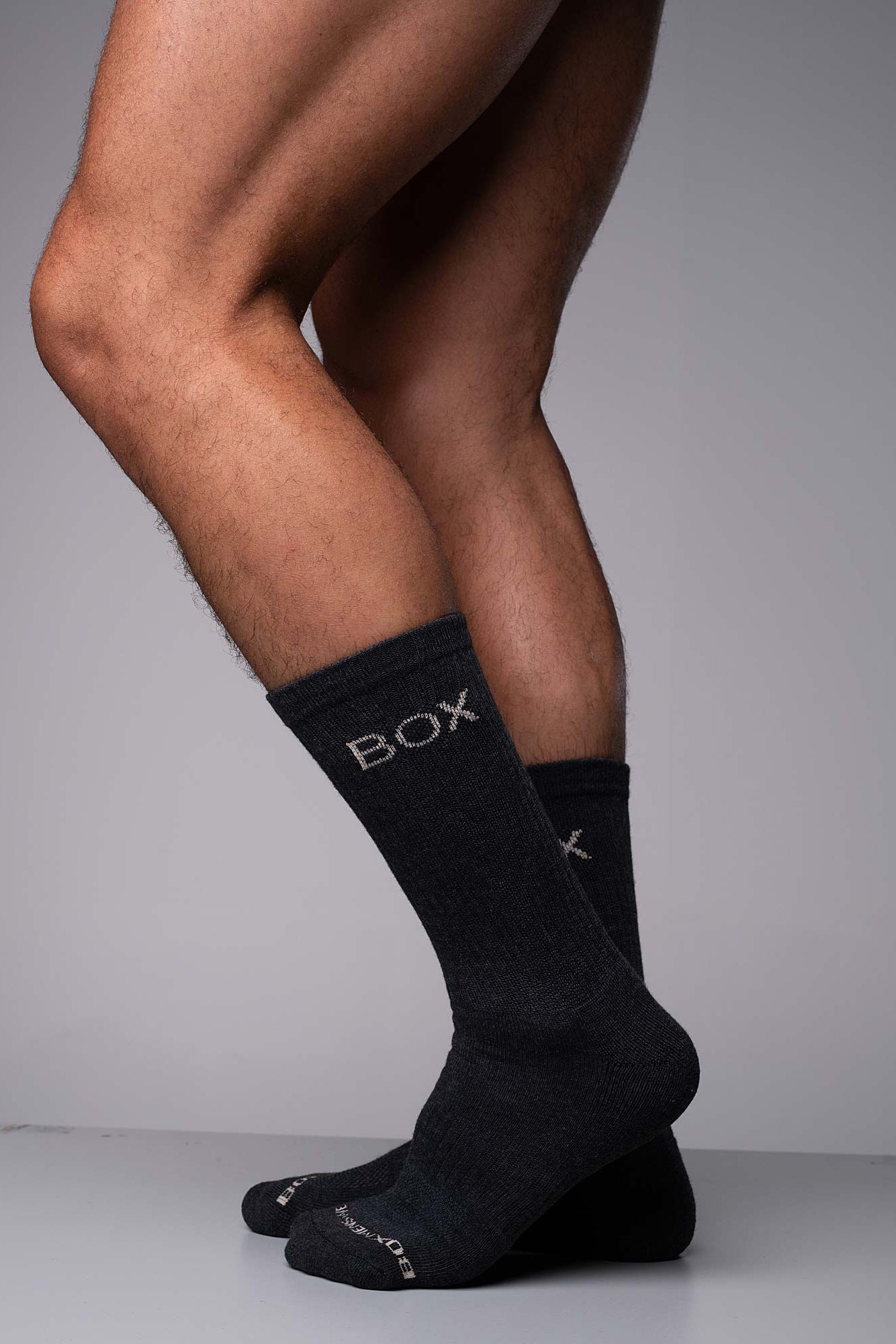 Essentials Rib Crew Socks - Dark Grey - boxmenswear - {{variant_title}}