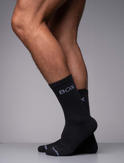 Essentials Rib Crew Socks - Black