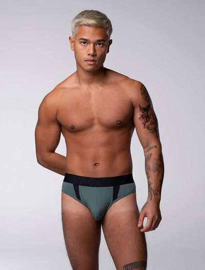 Motion Mesh Briefs - Military Green