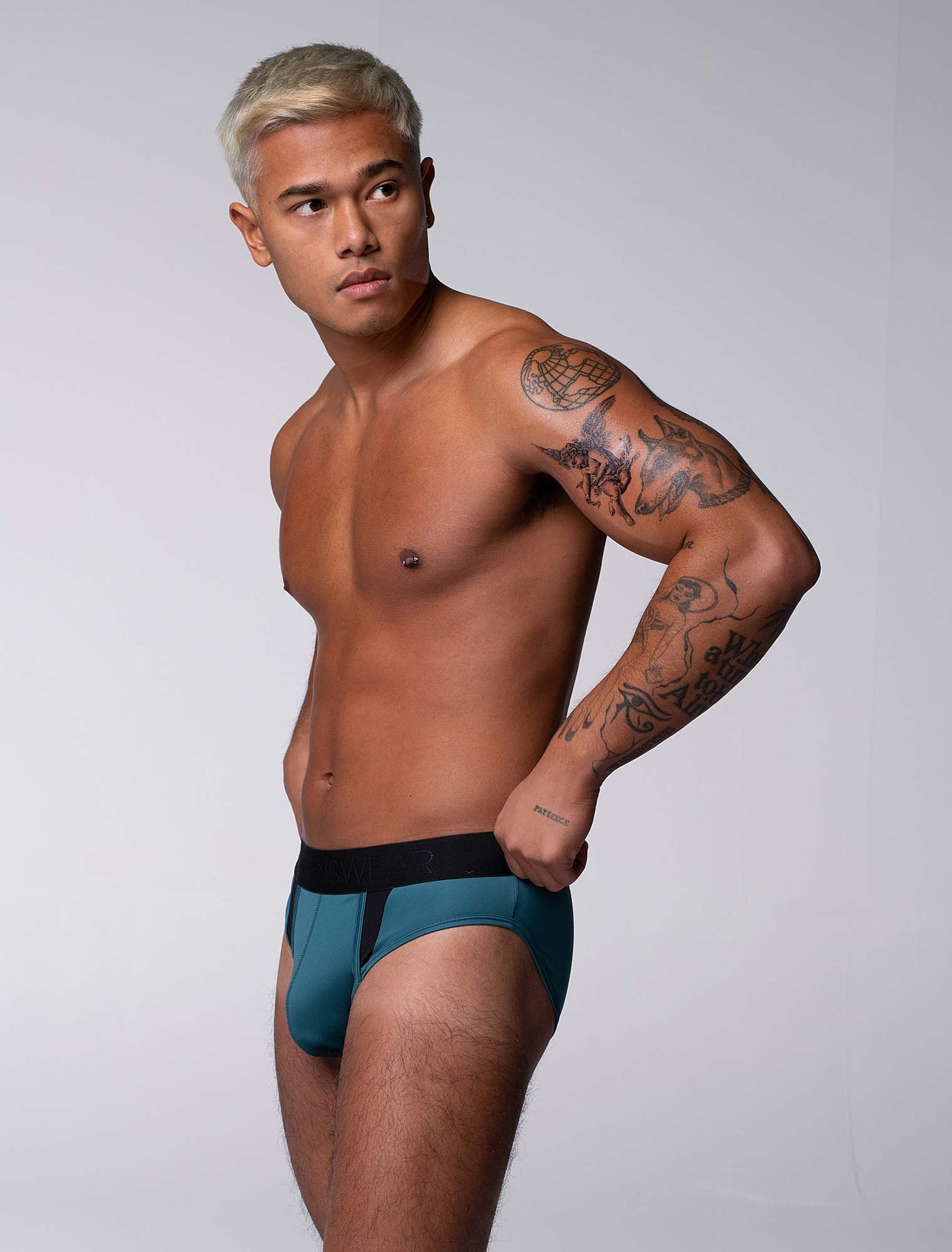 Motion Mesh Briefs - Aqua