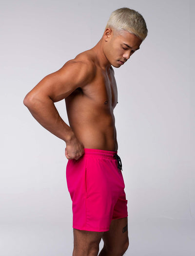 "The Fit" Sports Shorts - Fluorescent Pink