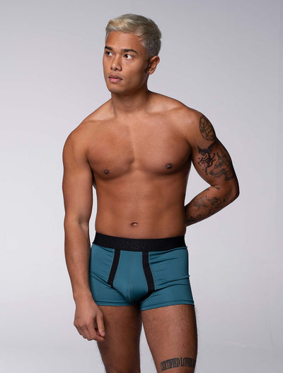 Motion Mesh Boxers - Aqua