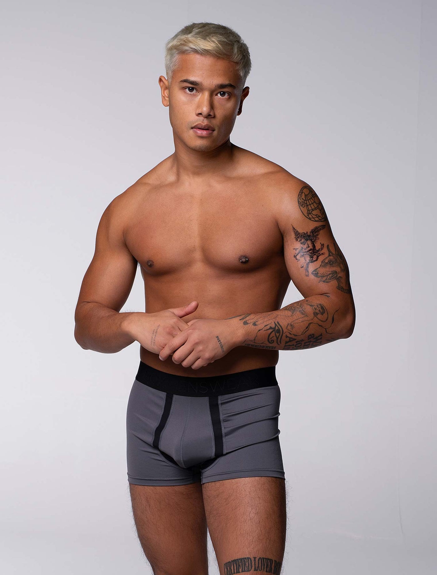 Motion Mesh Boxers - Grey